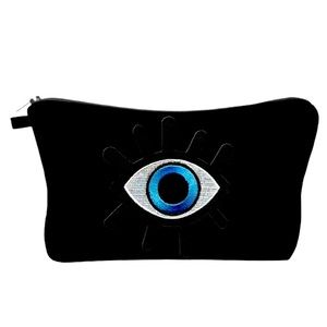 Evil Eye Makeup Bag or Pencil Case with Zip Closure Brand New